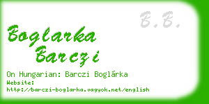 boglarka barczi business card